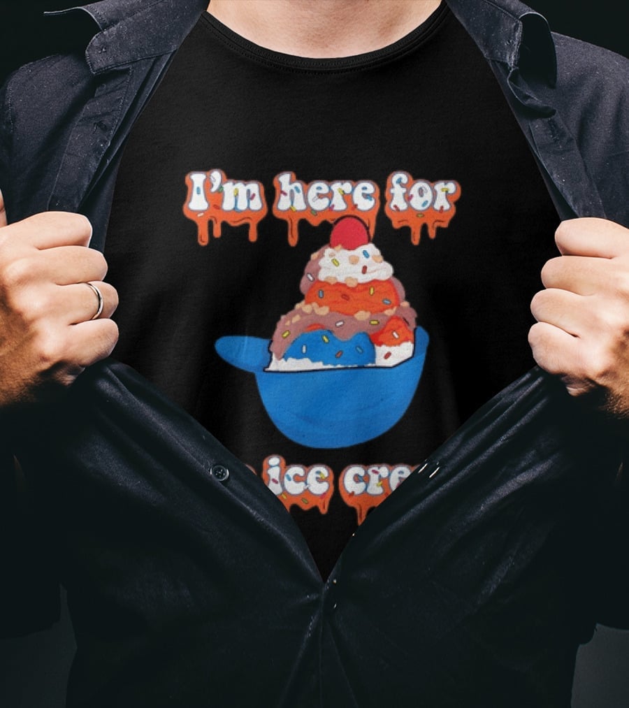 I'm Here For The Ice Cream New York Mets Baseball T-Shirt