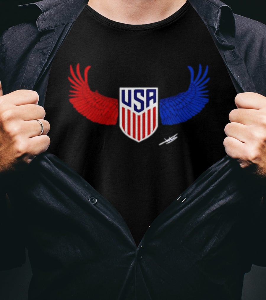 USA Wings Shield United States Men National Team T-Shirt