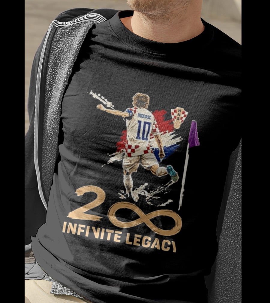 Luka Modric Croatia National Team 200 Infinite Legacy 10 T-Shirt