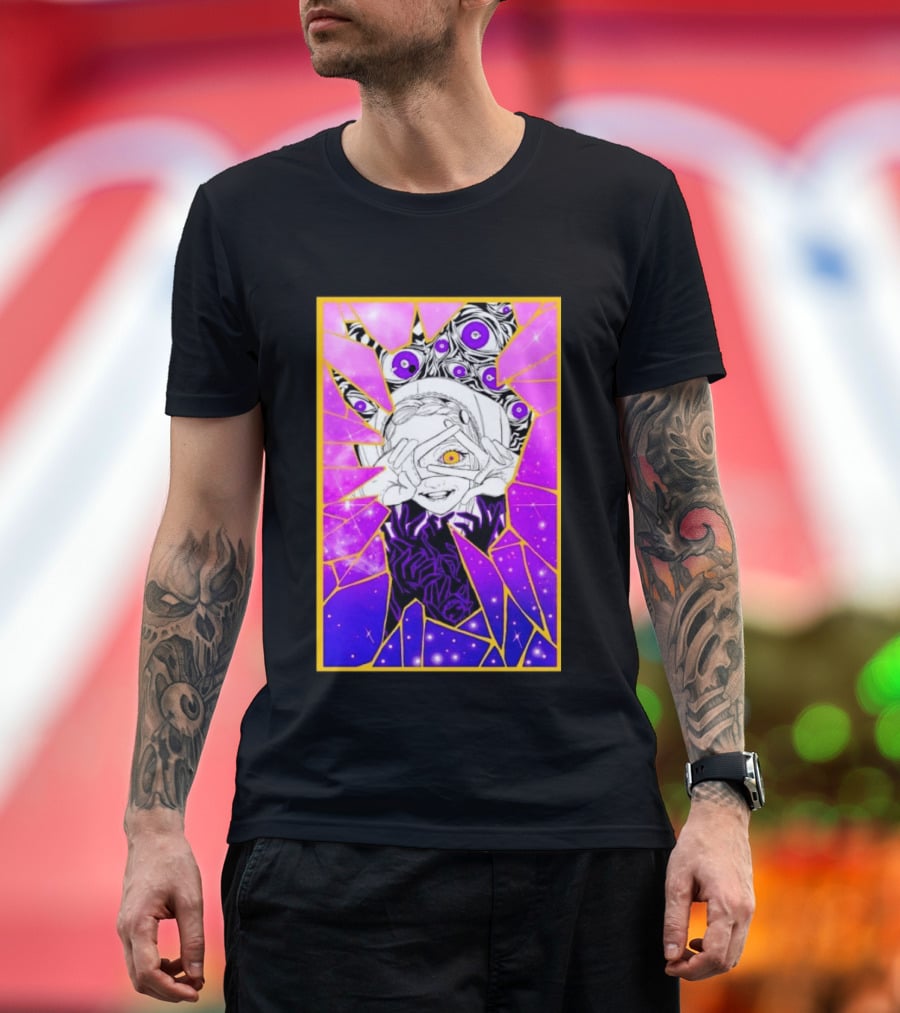 Makima Chainsaw Man Stained Glass Cosmic Galaxy Eyes T-Shirt