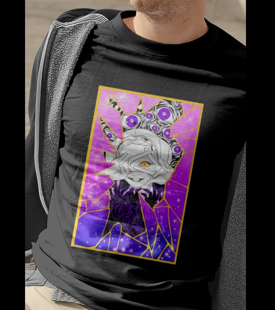 Makima Chainsaw Man Stained Glass Cosmic Galaxy Eyes T-Shirt
