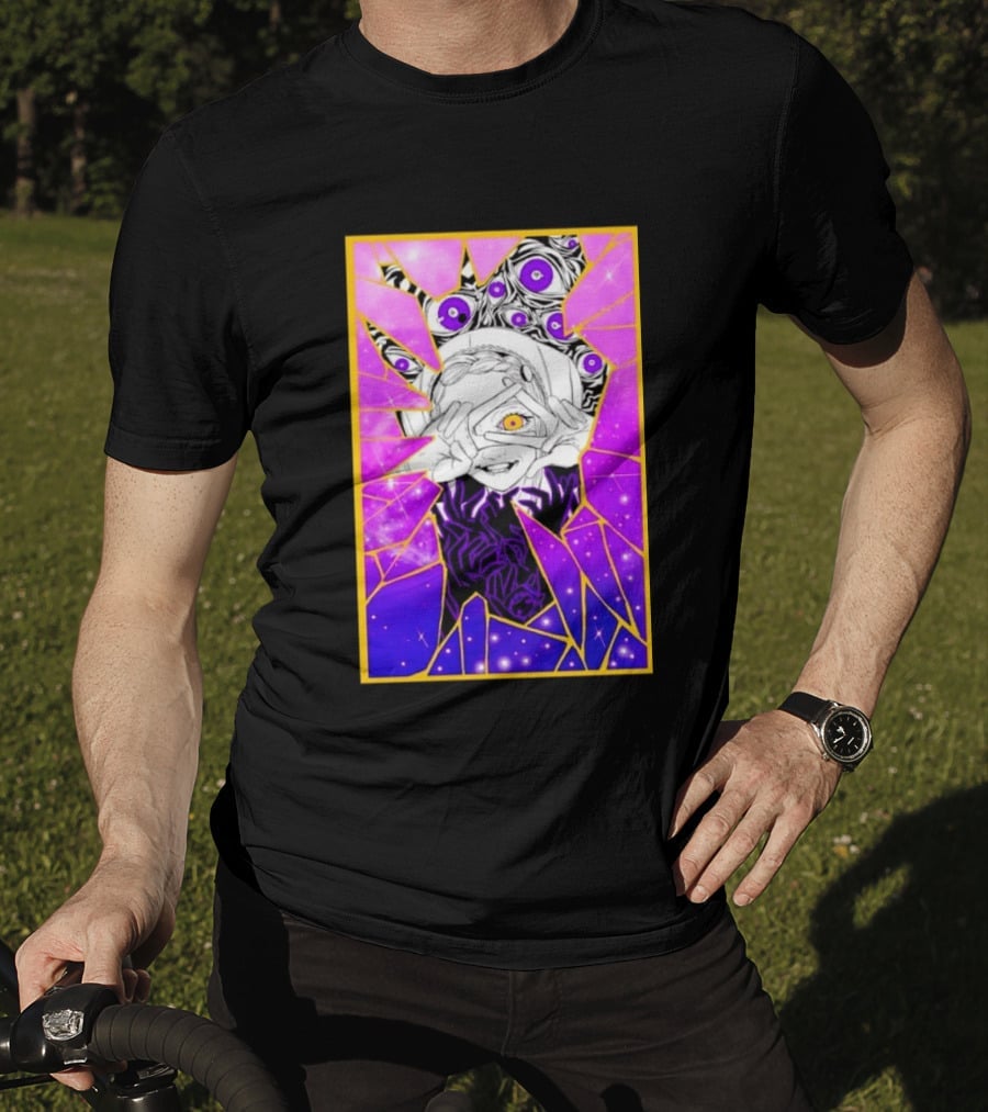 Makima Chainsaw Man Stained Glass Cosmic Galaxy Eyes T-Shirt