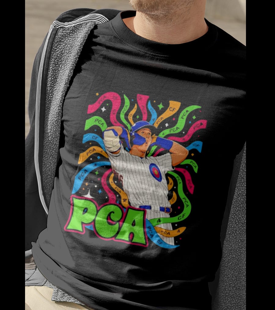 PCA Baseball Player Vibe Retro Style With Cosmic T-Shirt