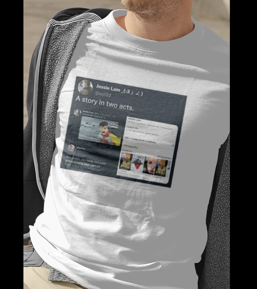 Jessie Lam A Story In Two Acts Tweet Comic Art Reference T-Shirt