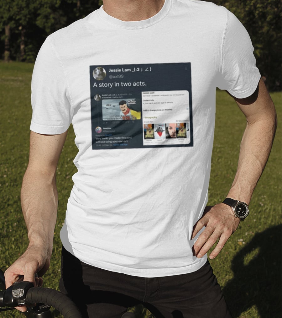 Jessie Lam A Story In Two Acts Tweet Comic Art Reference T-Shirt