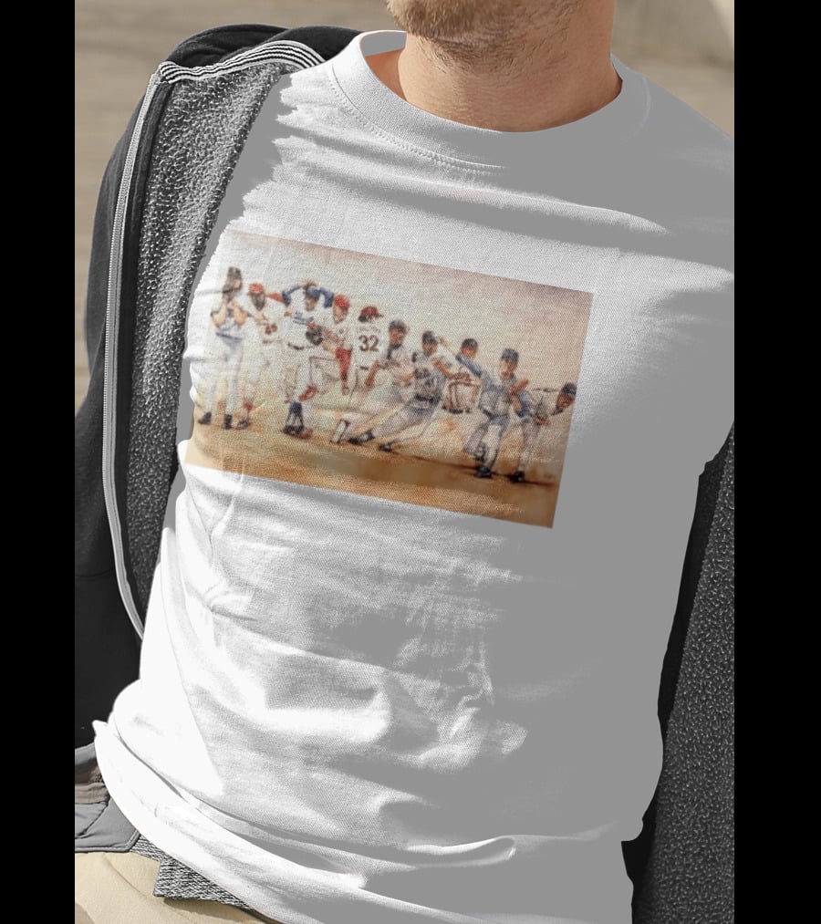 Carlton 32 Philadelphia Baseball Legend MLB Players Painting T-Shirt