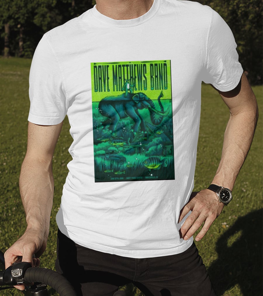 Dave Matthews Band Noblesville IN June 27 2026 Frog Elephant Lillypad Dreamscape T-Shirt