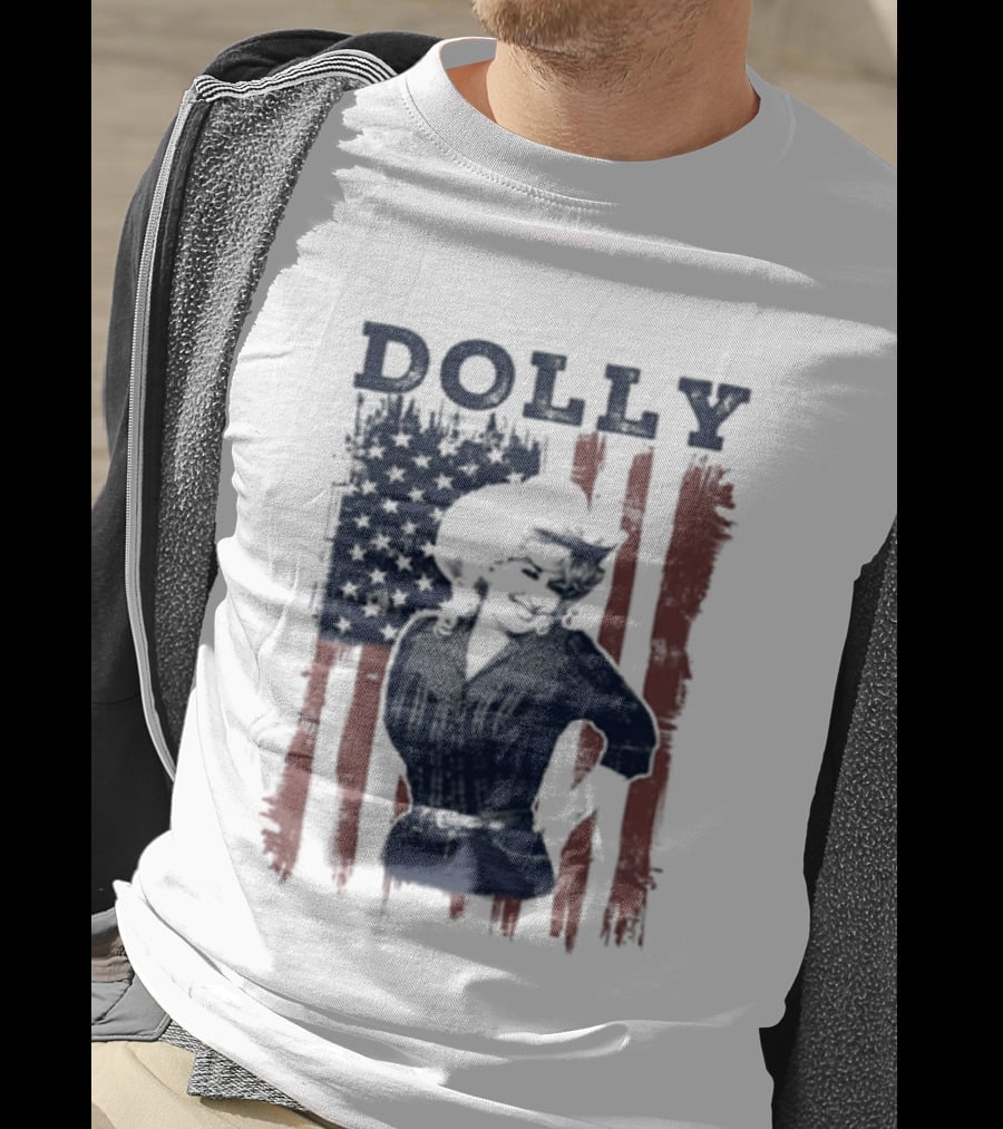 Dolly Parton American Flag Patriotic T-Shirt