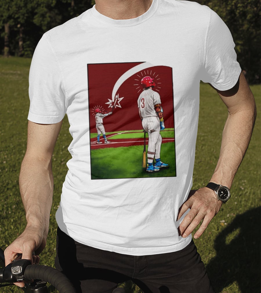 Kyle Schwarber Bryce Harper Philadelphia Phillies MLB Baseball Players T-Shirt