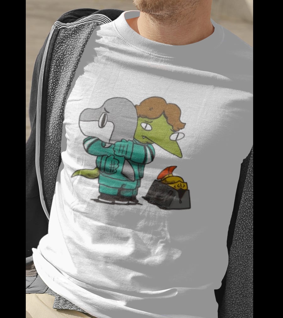 Macklin Celebrini San Jose Sharks NHL Hugging Hockey Characters T-Shirt