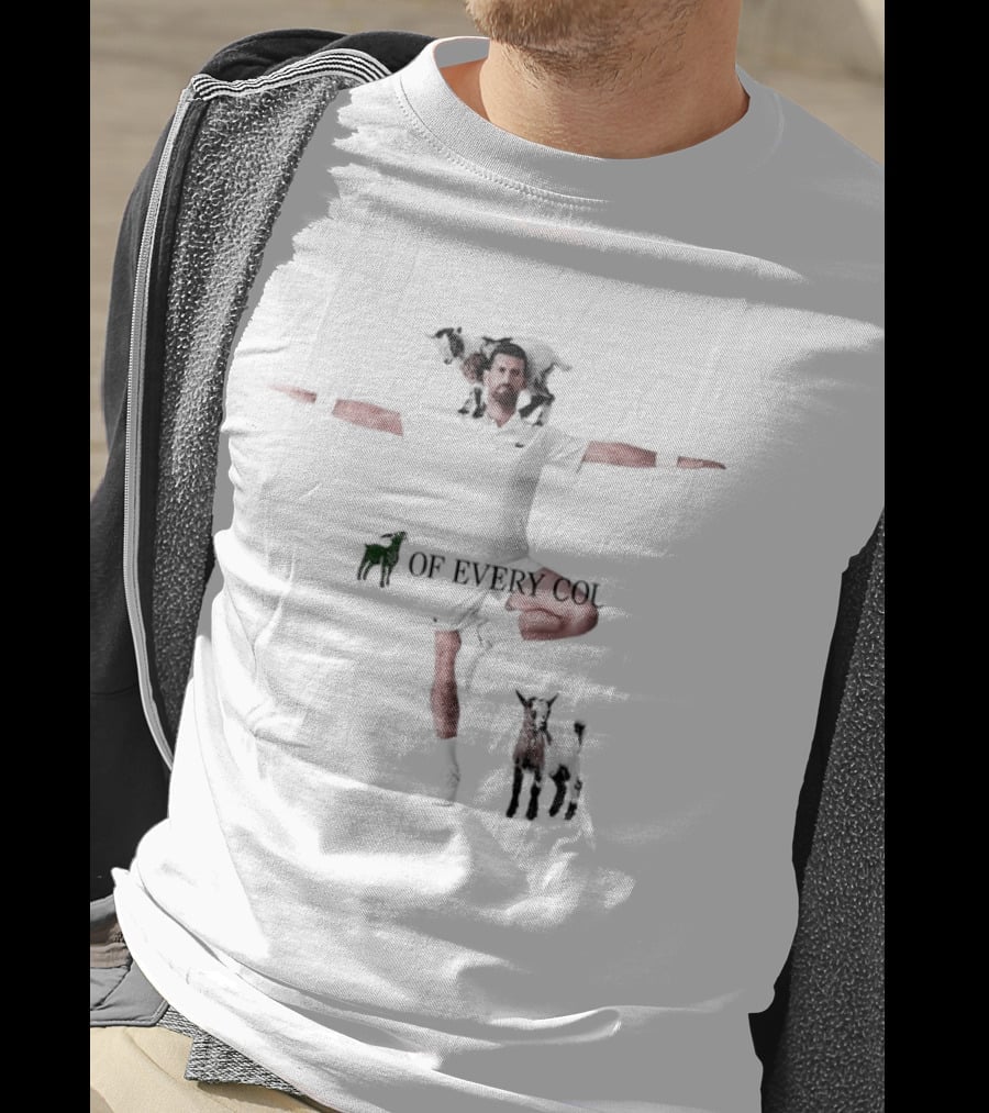 Novak Djokovic Goat Warrior On Every Court T-Shirt