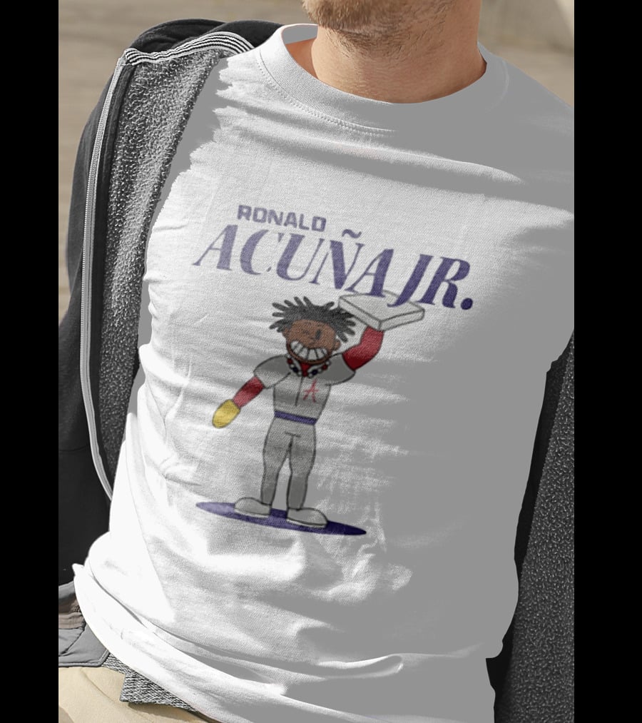 Ronald Acuna Jr Atlanta Braves Cartoon Character Summer Collection T-Shirt