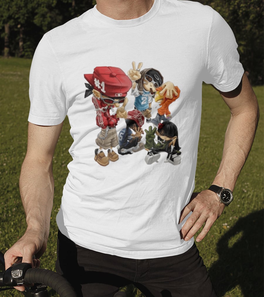 #1 Two Five Hip Hop Street Culture Characters Fashion T-Shirt
