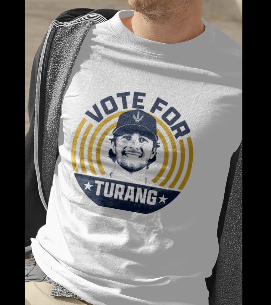 Vote For Brice Turang Milwaukee Brewers Baseball MLB Player T-Shirt