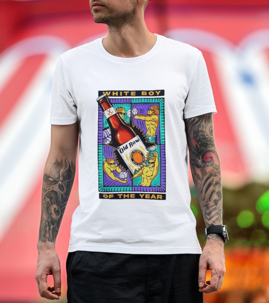 White Boy Of The Year Old Row Admit Nothing Deny Everything Volleyball T-Shirt