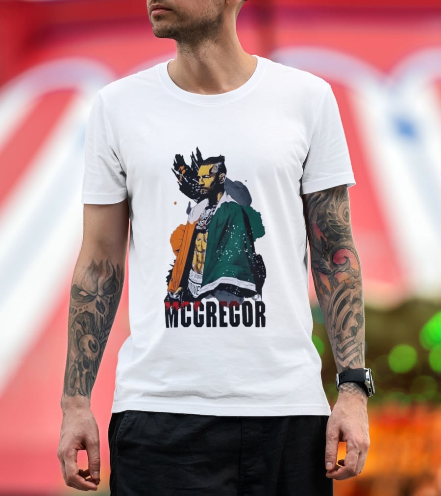 McGregor Irish Flag Warrior In The Cage T-Shirt