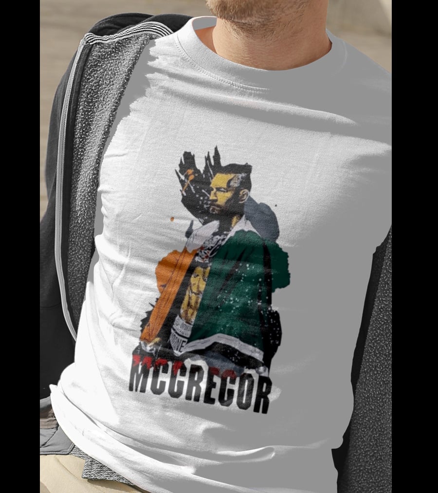 McGregor Irish Flag Warrior In The Cage T-Shirt