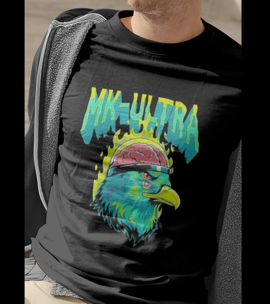 MK Ultra Eagle Brain Helmet T-Shirt