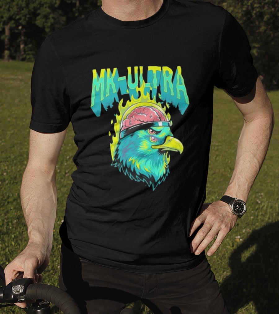 MK Ultra Eagle Brain Helmet T-Shirt