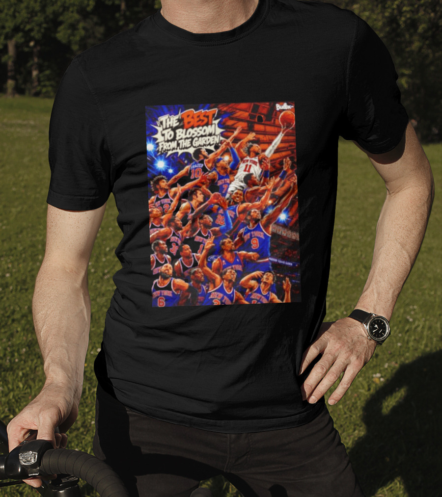 New York Knicks The Best To Blossom From The Garden Walt Frazier Carmelo Anthony Jalen Brunson T-Shirt