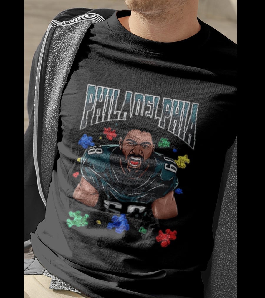 Philadelphia Football Passion Speaks Loud With Determination T-Shirt