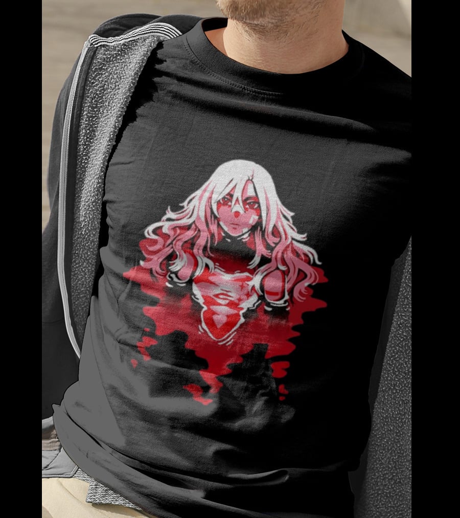 Power Makima Chainsaw Man Red Blood Anime T-Shirt