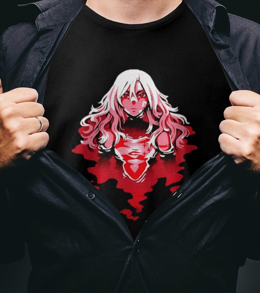 Power Makima Chainsaw Man Red Blood Anime T-Shirt