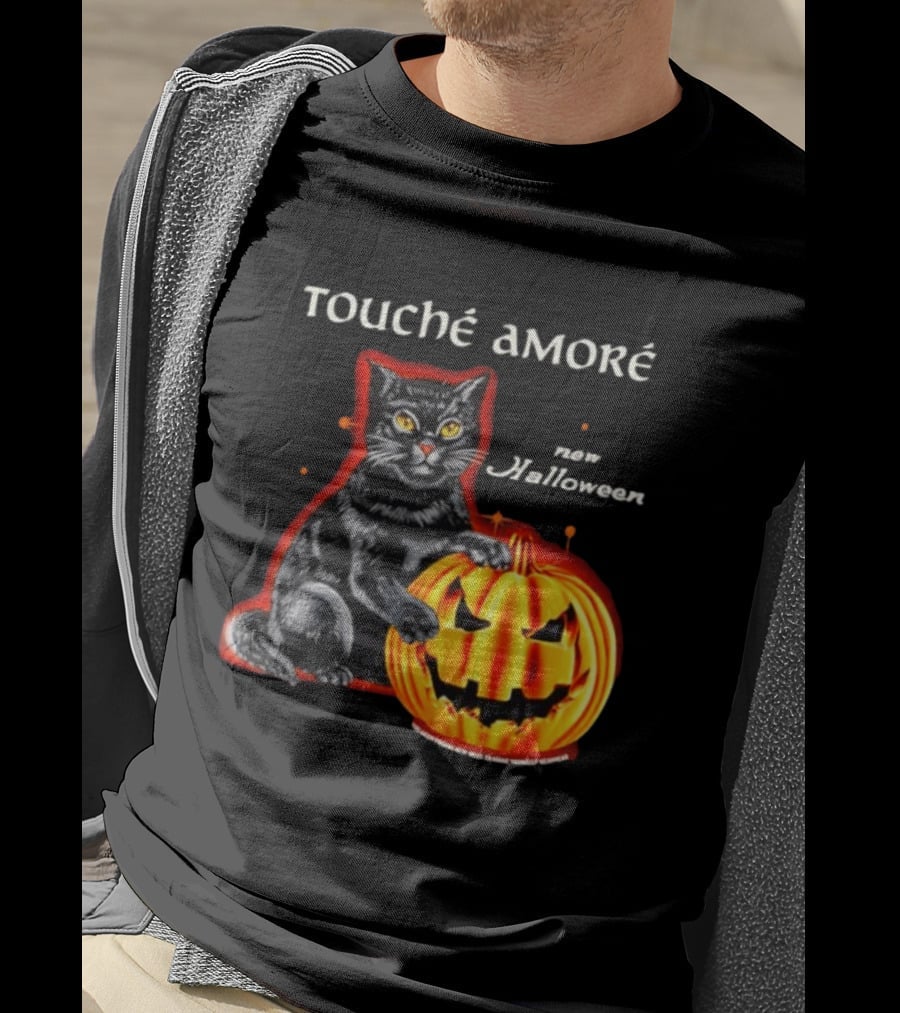 Touche Amore Black Cat Jack O Lantern New Halloween You Keep Finding New Ways T-Shirt
