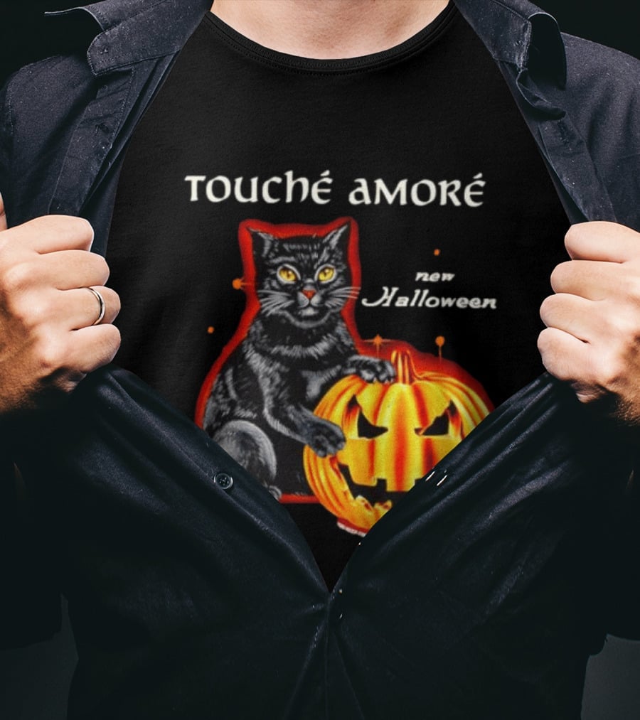 Touche Amore Black Cat Jack O Lantern New Halloween You Keep Finding New Ways T-Shirt