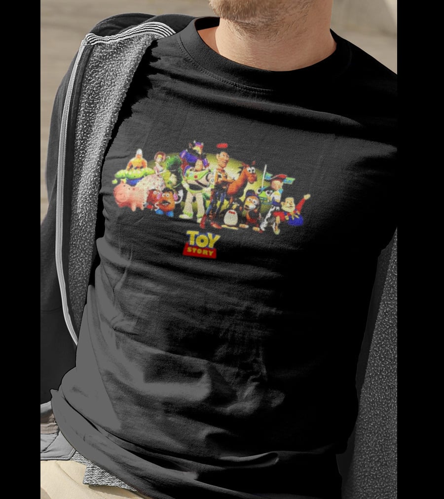 Toy Story Woody Buzz Lightyear Jessie Characters Pixar T-Shirt