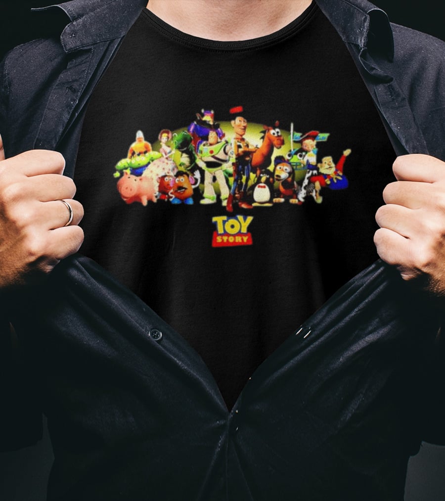 Toy Story Woody Buzz Lightyear Jessie Characters Pixar T-Shirt