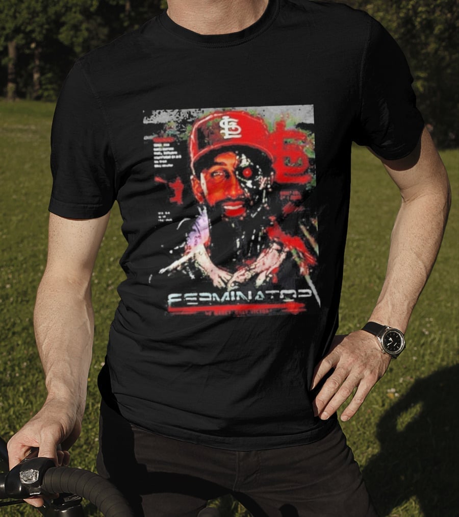 2026 St. Louis Cardinals Jose Fermin Ferminator Cyborg T-Shirt