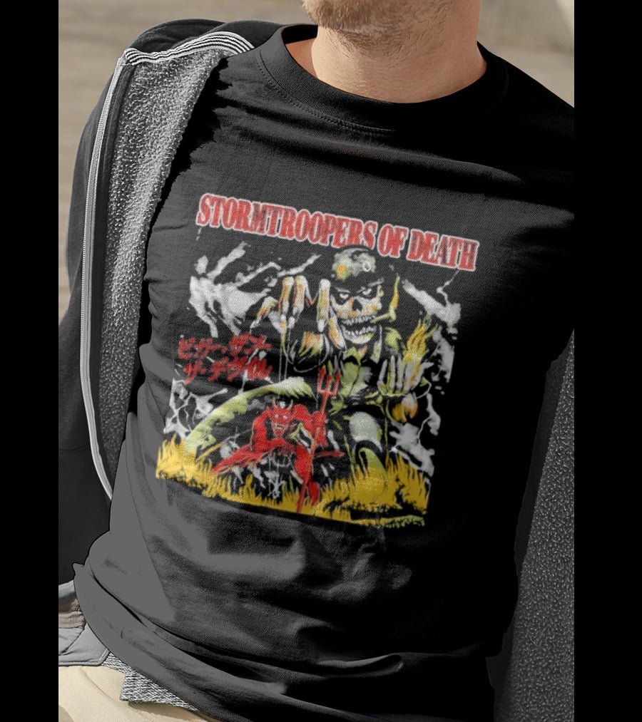 Stormtroopers Of Death Beyond Human Bleed Red Soldier T-Shirt