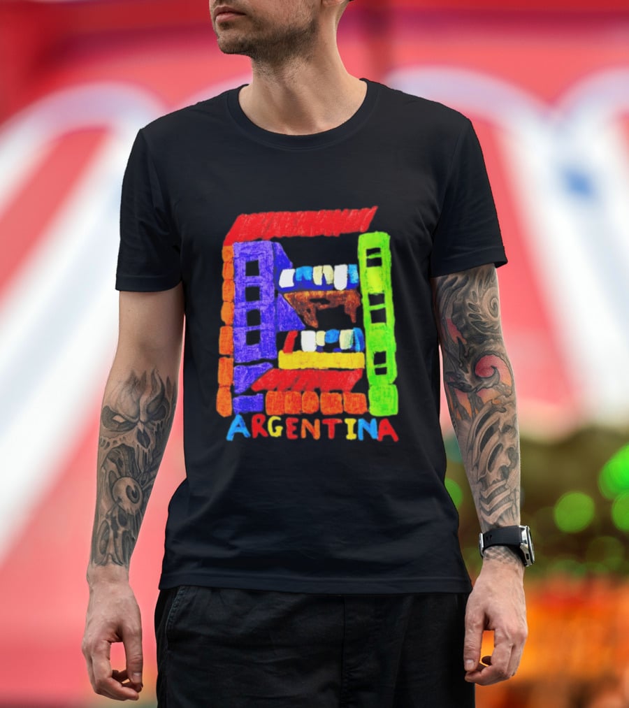 Celebrate Argentina Painted Colorful Urban Architecture T-Shirt