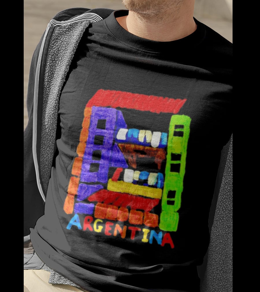 Celebrate Argentina Painted Colorful Urban Architecture T-Shirt