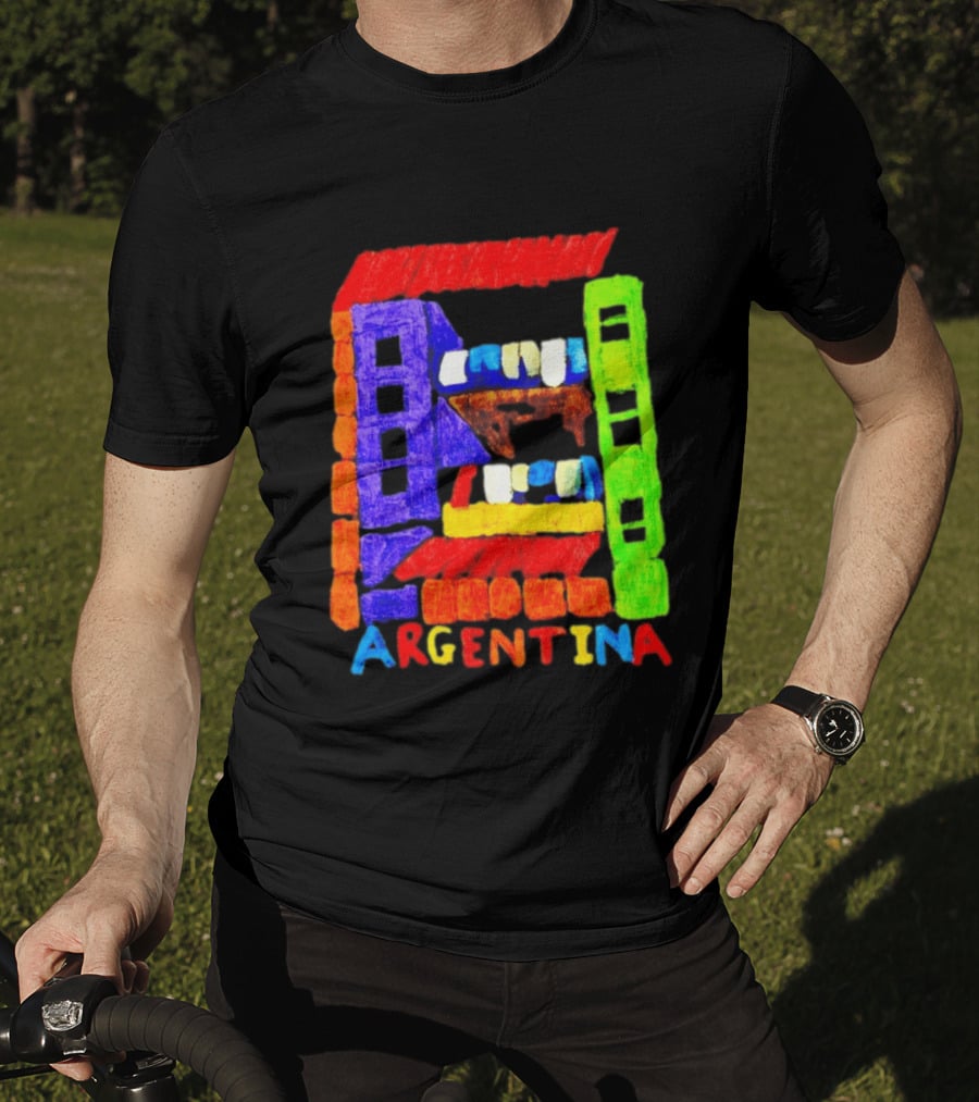 Celebrate Argentina Painted Colorful Urban Architecture T-Shirt