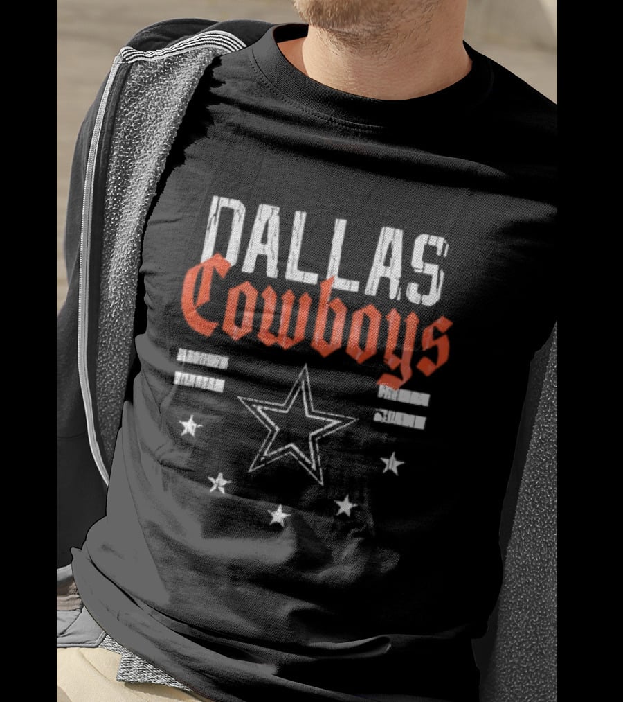 Dallas Cowboys Americana Patriotic Stars Vintage Team T-Shirt