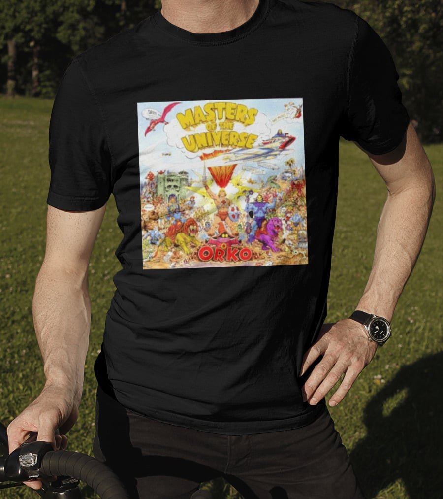 He Man Skeletal Orko Masters Of The Universe Vintage Comic Scene T-Shirt