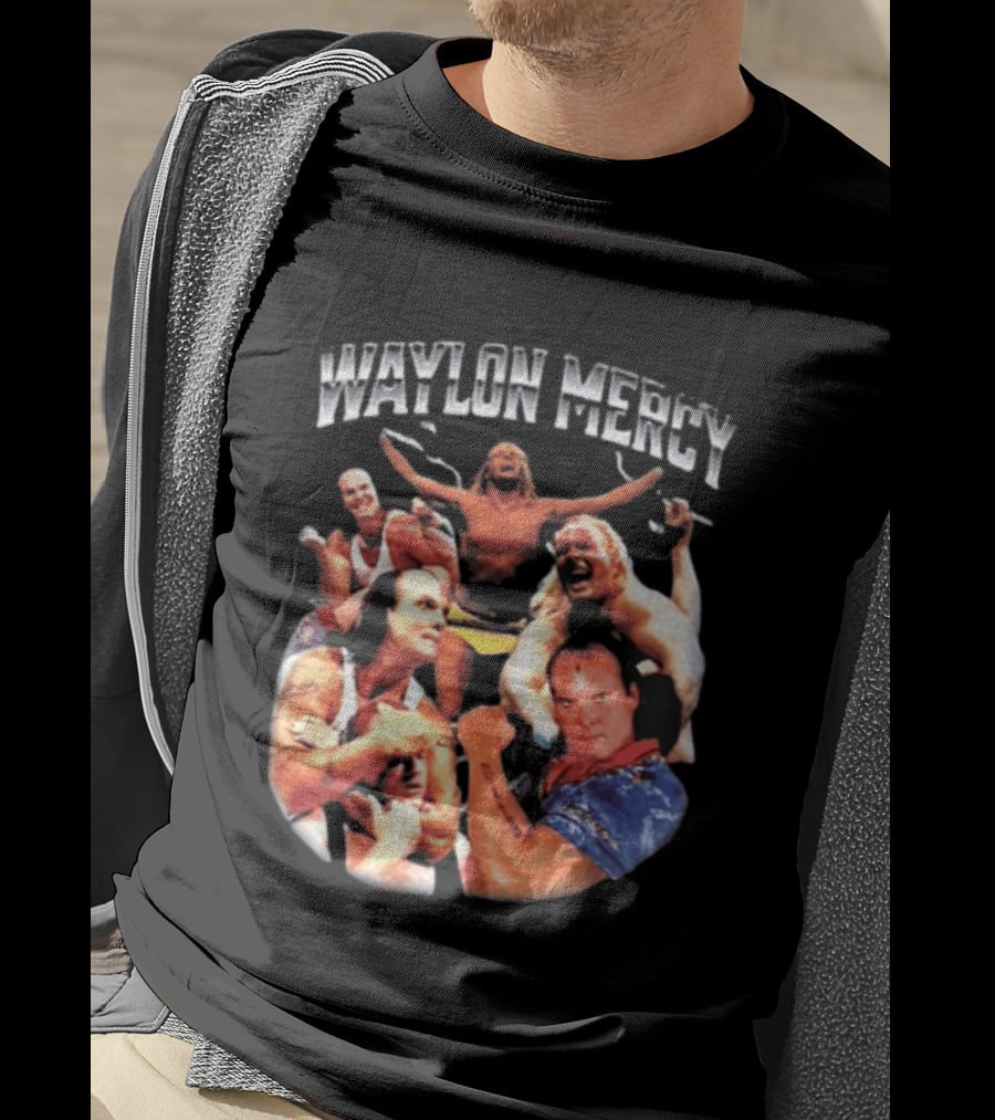 Waylon Mercy WWE Retro Wrestling Kevin Owens Collage T-Shirt