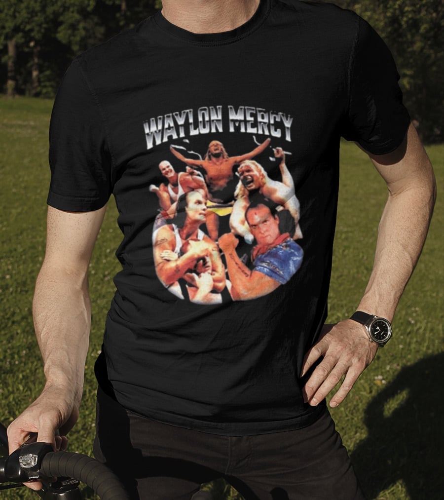 Waylon Mercy WWE Retro Wrestling Kevin Owens Collage T-Shirt