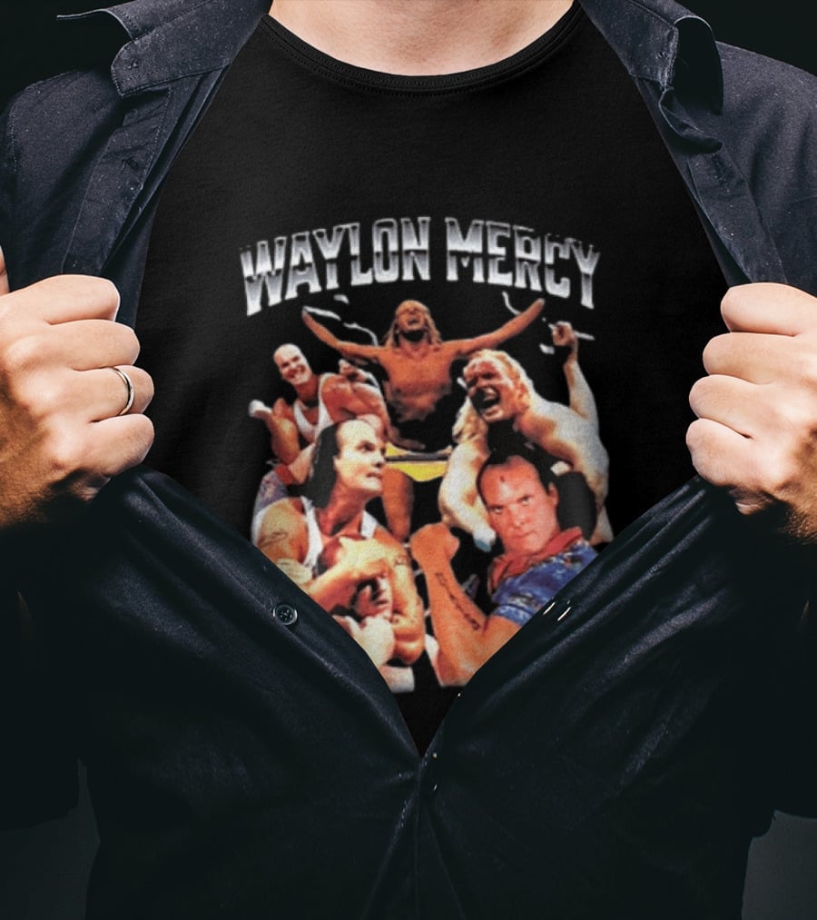 Waylon Mercy WWE Retro Wrestling Kevin Owens Collage T-Shirt