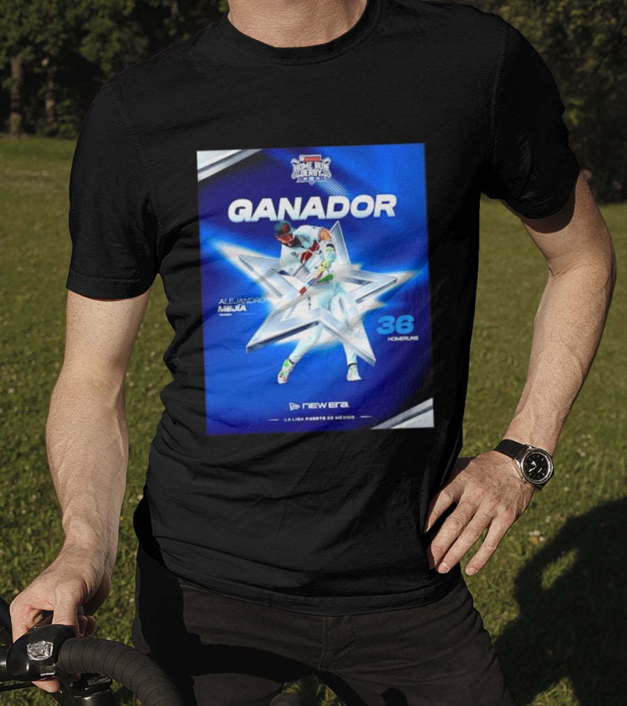 Ganador Alejandro Mejía Home Run Derby 36 Homeruns La Liga Fuerte De México T-Shirt