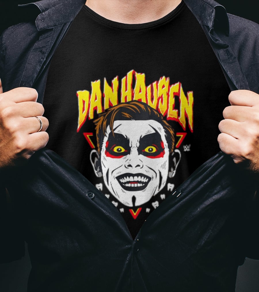 Danhausen Face Paint Yellow Eyes Red Triangle WWE T-Shirt