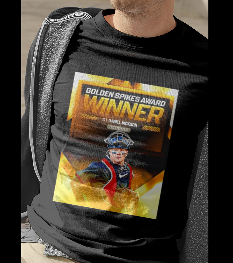 Golden Spikes Award Winner Daniel Jackson Georgia Catcher T-Shirt