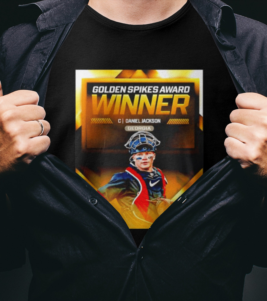 Golden Spikes Award Winner Daniel Jackson Georgia Catcher T-Shirt
