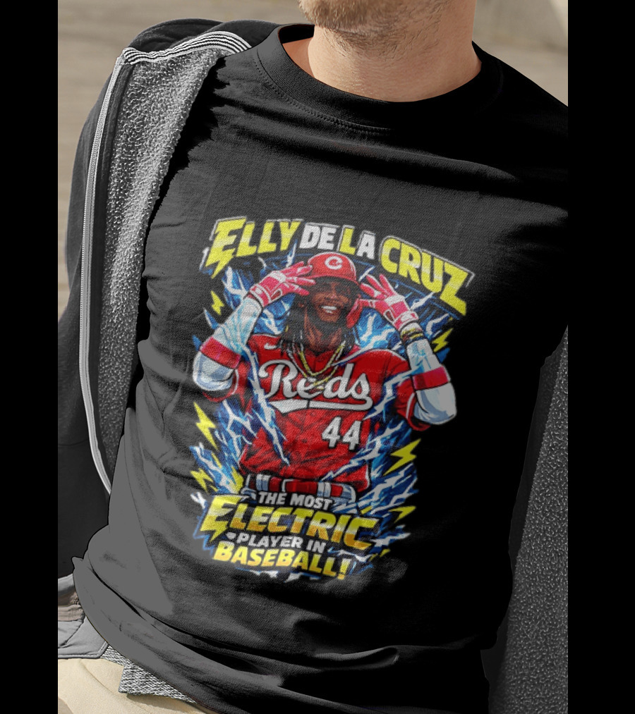 Elly De La Cruz Reds 44 The Most Electric Player In Baseball T-Shirt