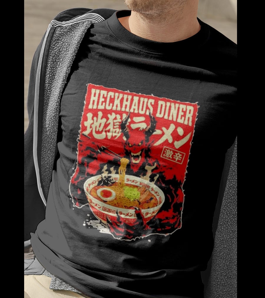 Heckhaus Diner Hell Ramen Devil Spicy Challenge T-Shirt