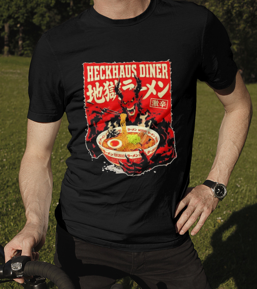 Heckhaus Diner Hell Ramen Devil Spicy Challenge T-Shirt