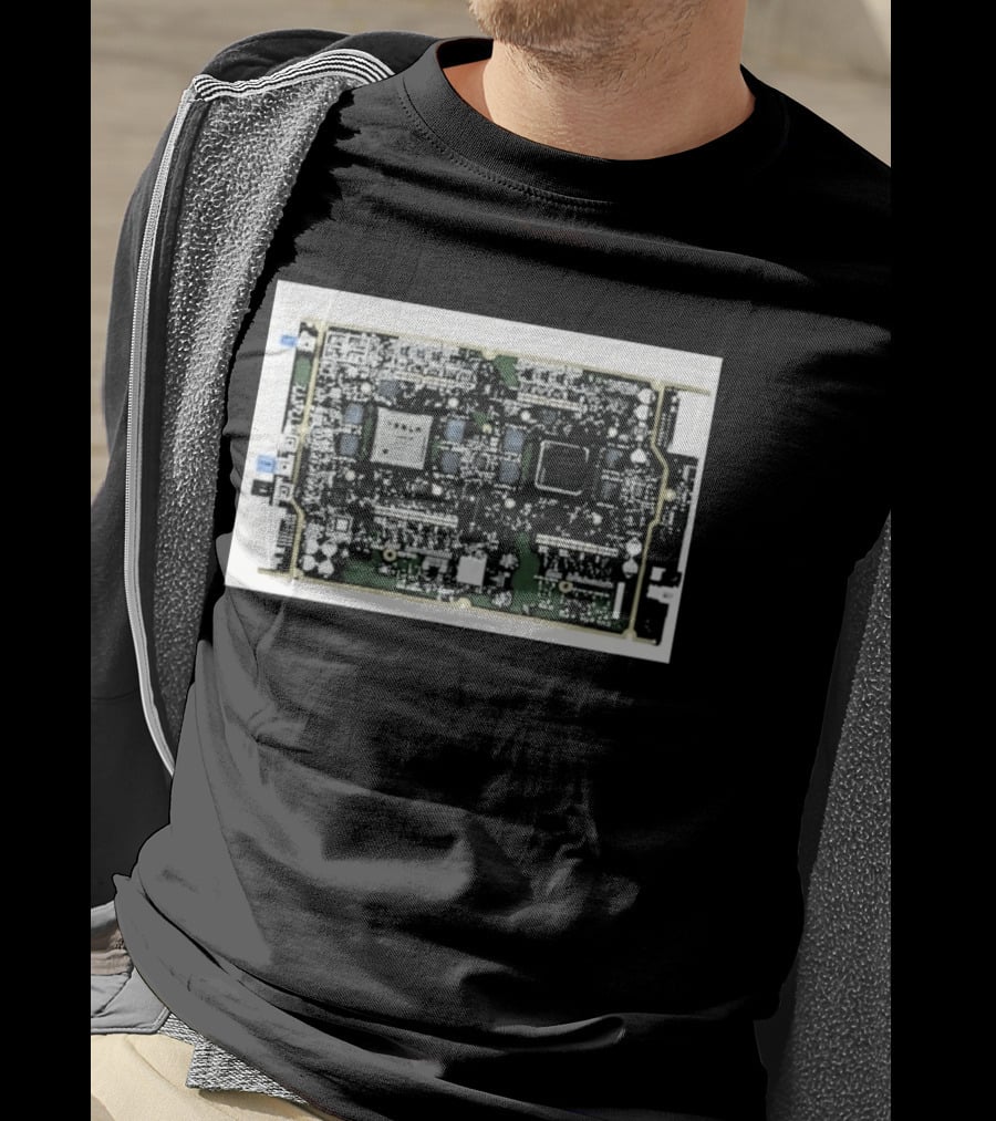 Tesla HW4 Brain Circuit Board Computer Chip Technology T-Shirt