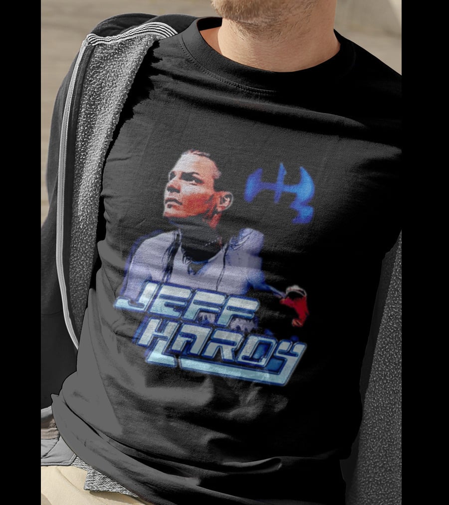 Jeff Hardy WWE Superstar Blue And Red T-Shirt